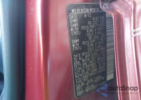 2013 Nissan Juke Sl from USA, damaged, VIN JN8AF5MV3DT206296